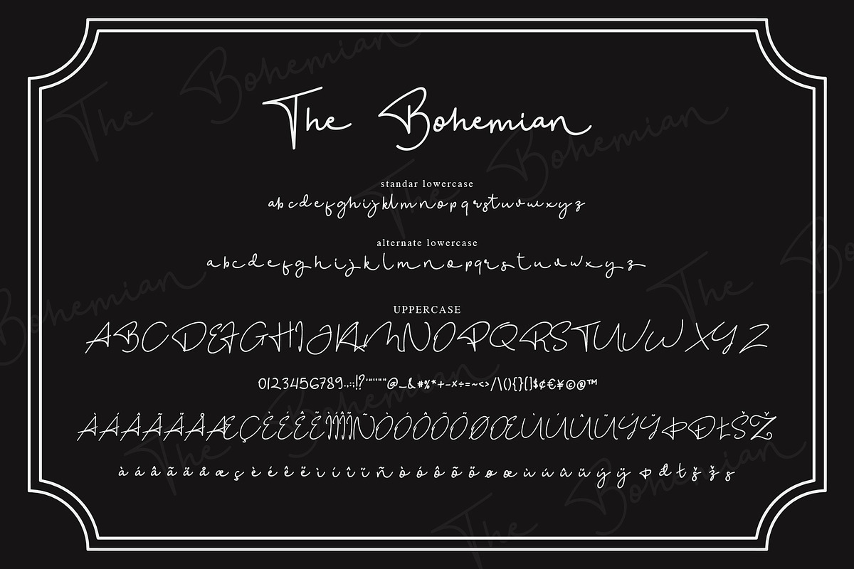 The Bohemian 2 Signature Font UPDATE, a Font by alphArtype (Photo 9 of 10)