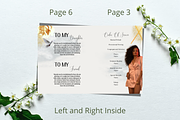 Gold Royal Funeral Program, a Brochure Template by Feel Inspired Digitals (Thumbnail 6 of 6)