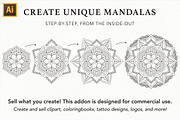 Mandala Creator Pro for Ai CS5+, an Action Add-On by Drifter Studio (Thumbnail 2 of 8)
