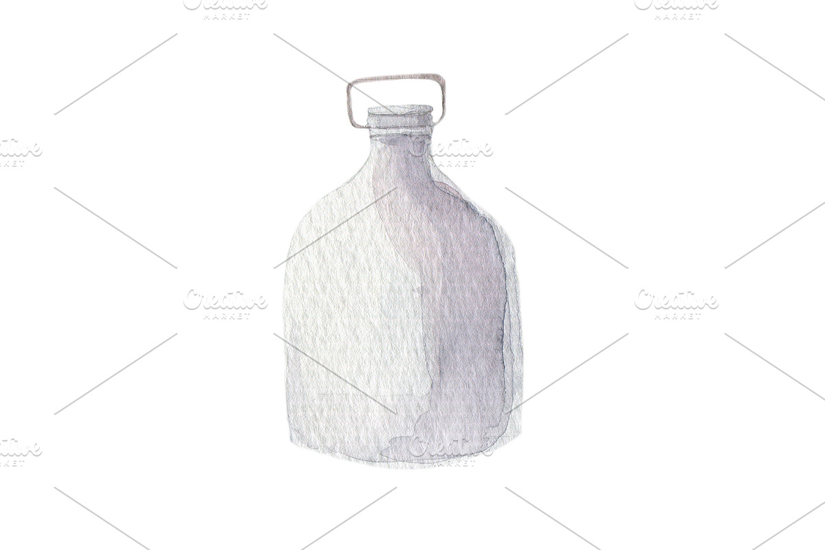 Watercolor kitchenware set, an Illustration by My watercolor shop (Photo 3 of 7)