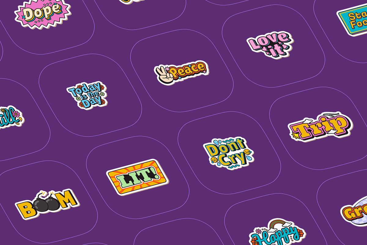 Groovy Sticker Element, an Object Graphic by Illustrava (Photo 8 of 9)
