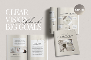 Vision & Goal Setting Workbook Canva