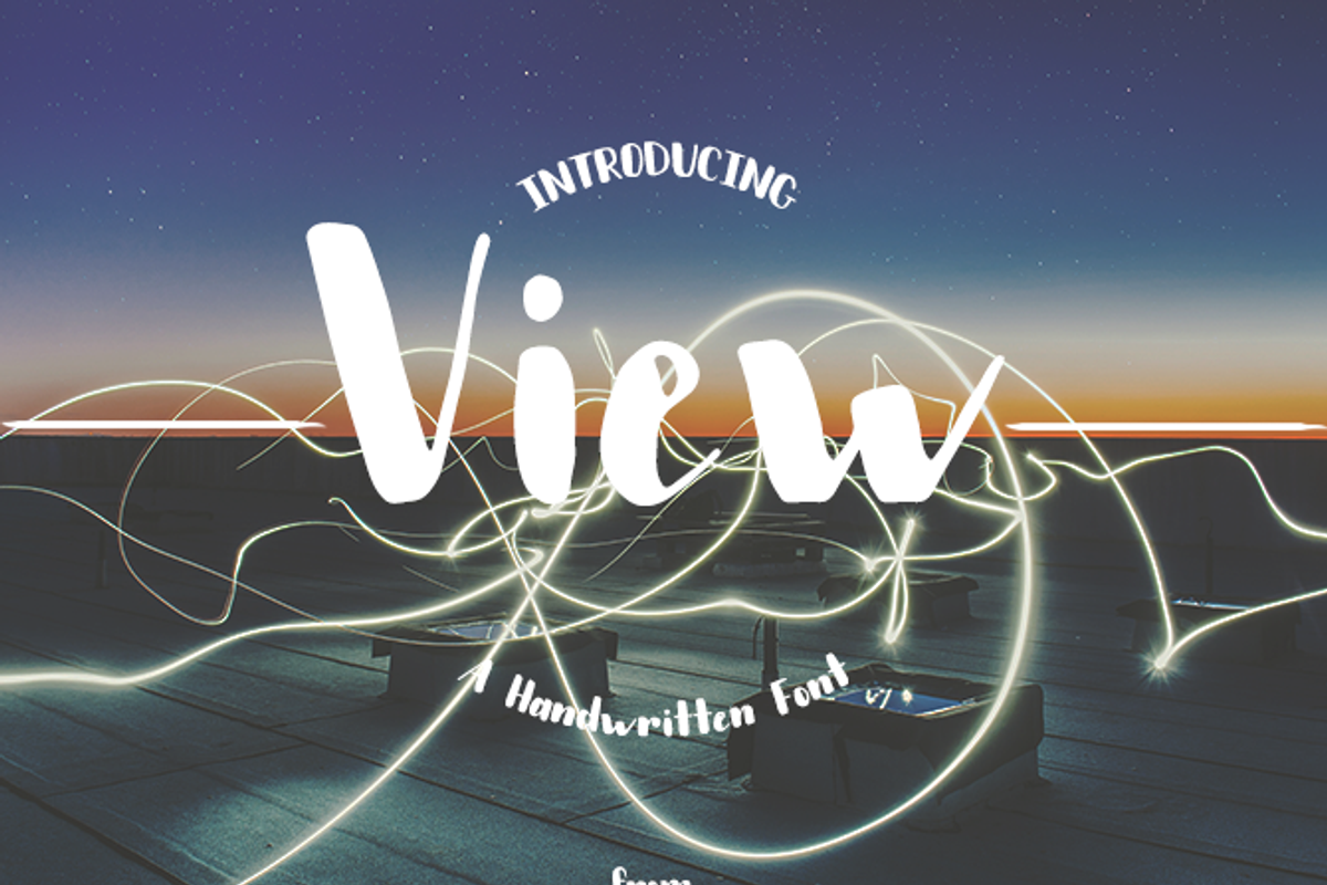 View - Handwritten Font