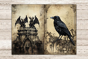 Gothic Junk Journal Pages, an Object Illustration by GlamArtZhanna (Thumbnail 4 of 10)