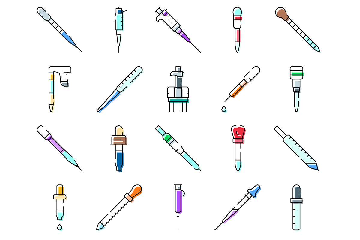 Laboratory dropper pipette tools, an Object Graphic by pikepicture (Photo 2 of 3)