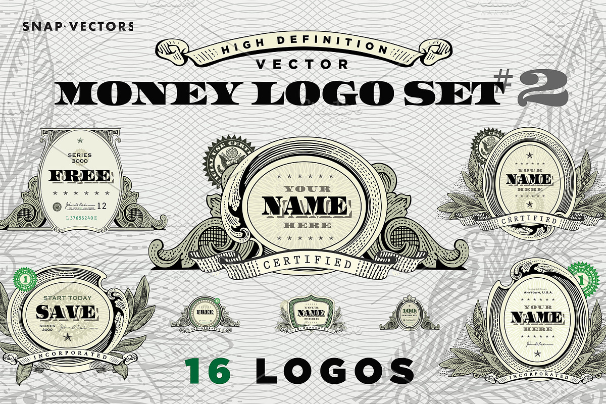 Vector Money Logo Bundle, a Branding & Logo Template by Snap Vectors (Photo 3 of 10)