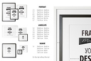 BLACK AND WHITE FRAME MOCKUP, a Product Mockup by Yuri-U (Thumbnail 3 of 10)