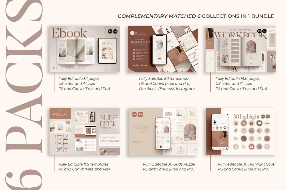 WorkBook Creator for Coach CANVA PS, a Magazine Template by Eviory (Photo 48 of 49)