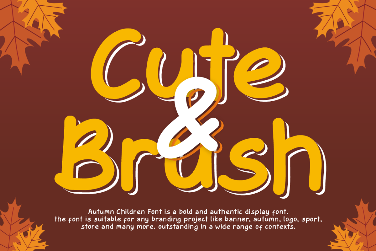Autumn Children - Display Font, a Handwritten Font by QR Design Studio (Photo 4 of 10)