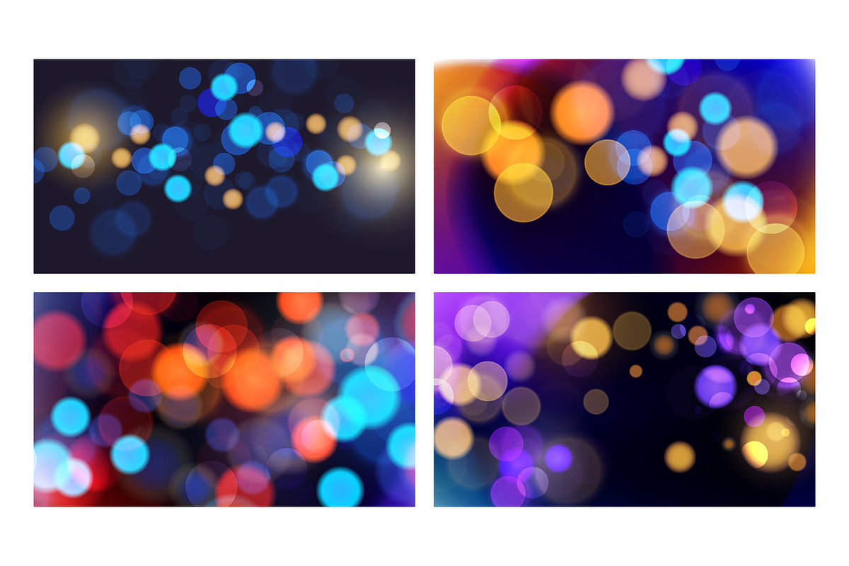 Bokeh Backgrounds Graphics Set, a Background Graphic by Finevector (Photo 2 of 11)