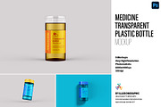 Transparent Plastic Bottle Mockup, a Product Mockup by Illusiongraphic (Thumbnail 1 of 20)