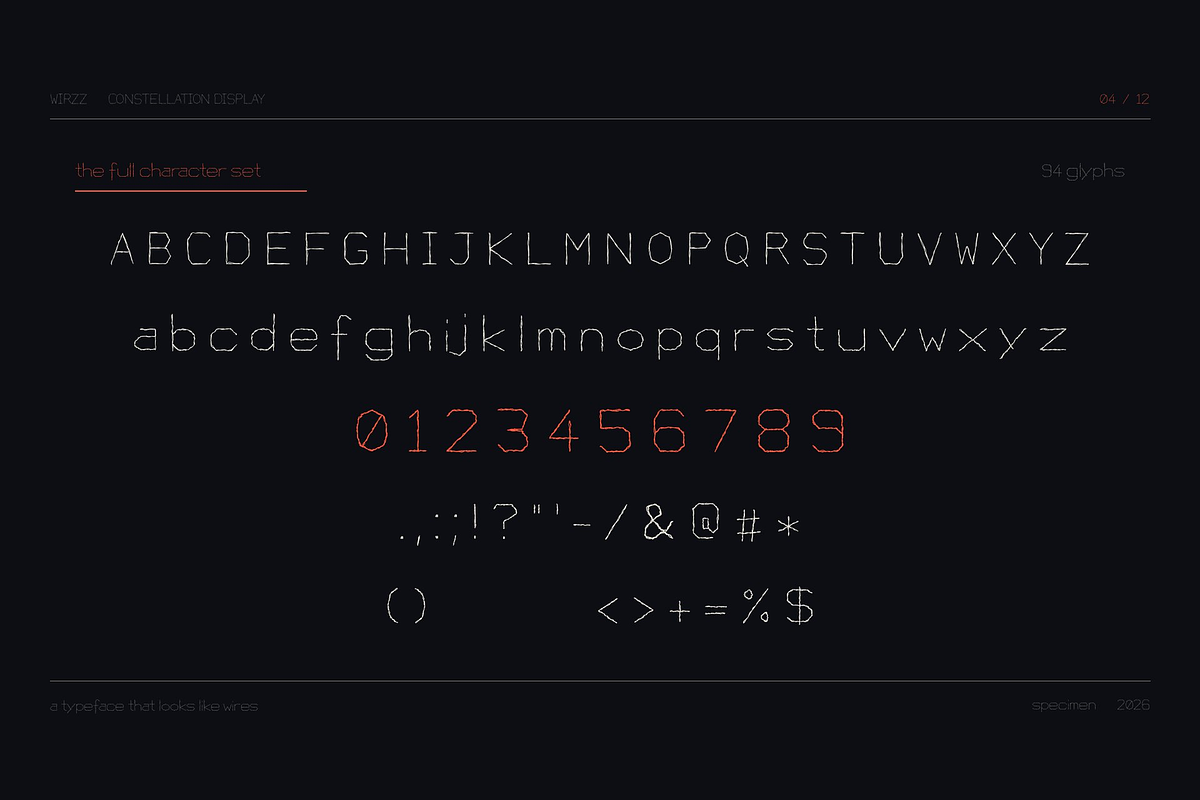 Wirzz — Constellation Display Typefa, a Handwritten Font by Lettra Studio (Photo 3 of 14)