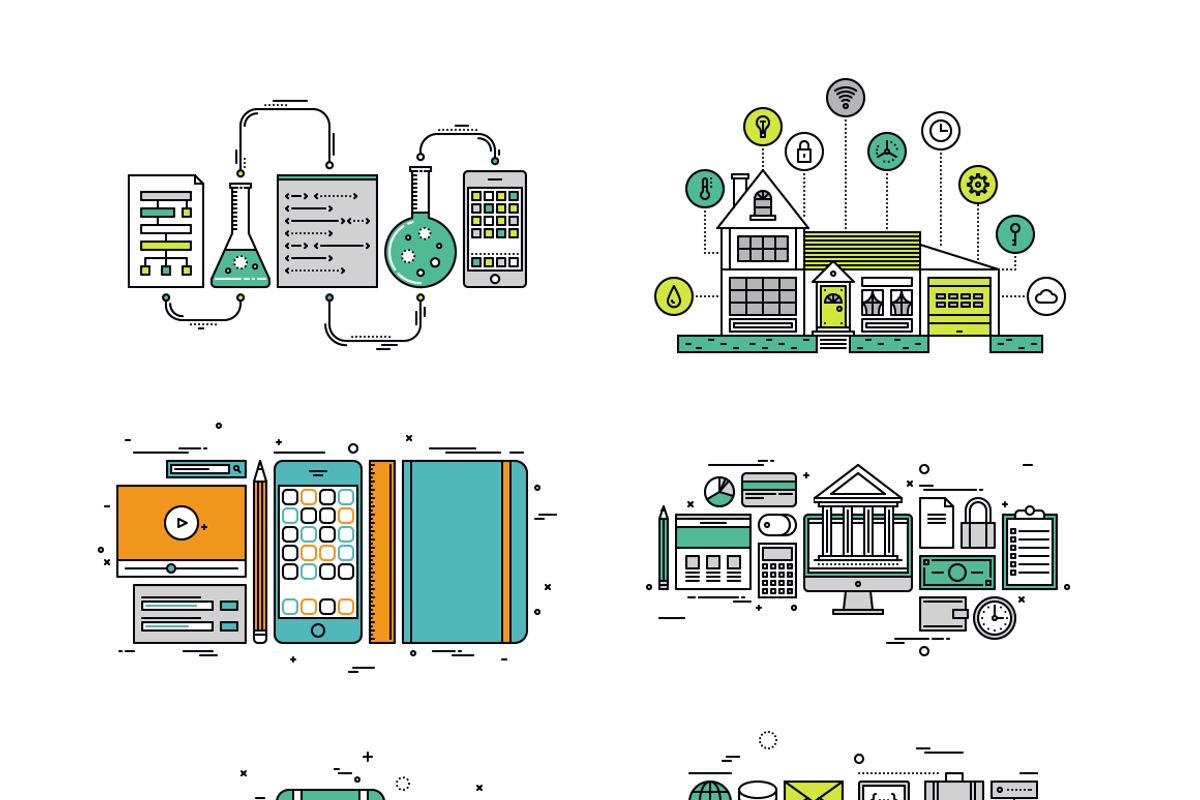 Thinline Illustrations Collection, a Finance Illustration by Anatolii Babii (Photo 3 of 4)