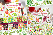 30% Off! Fruits + Vegetables + Herbs, a Food Illustration by Evgeniia Zagreeva (Thumbnail 1 of 12)