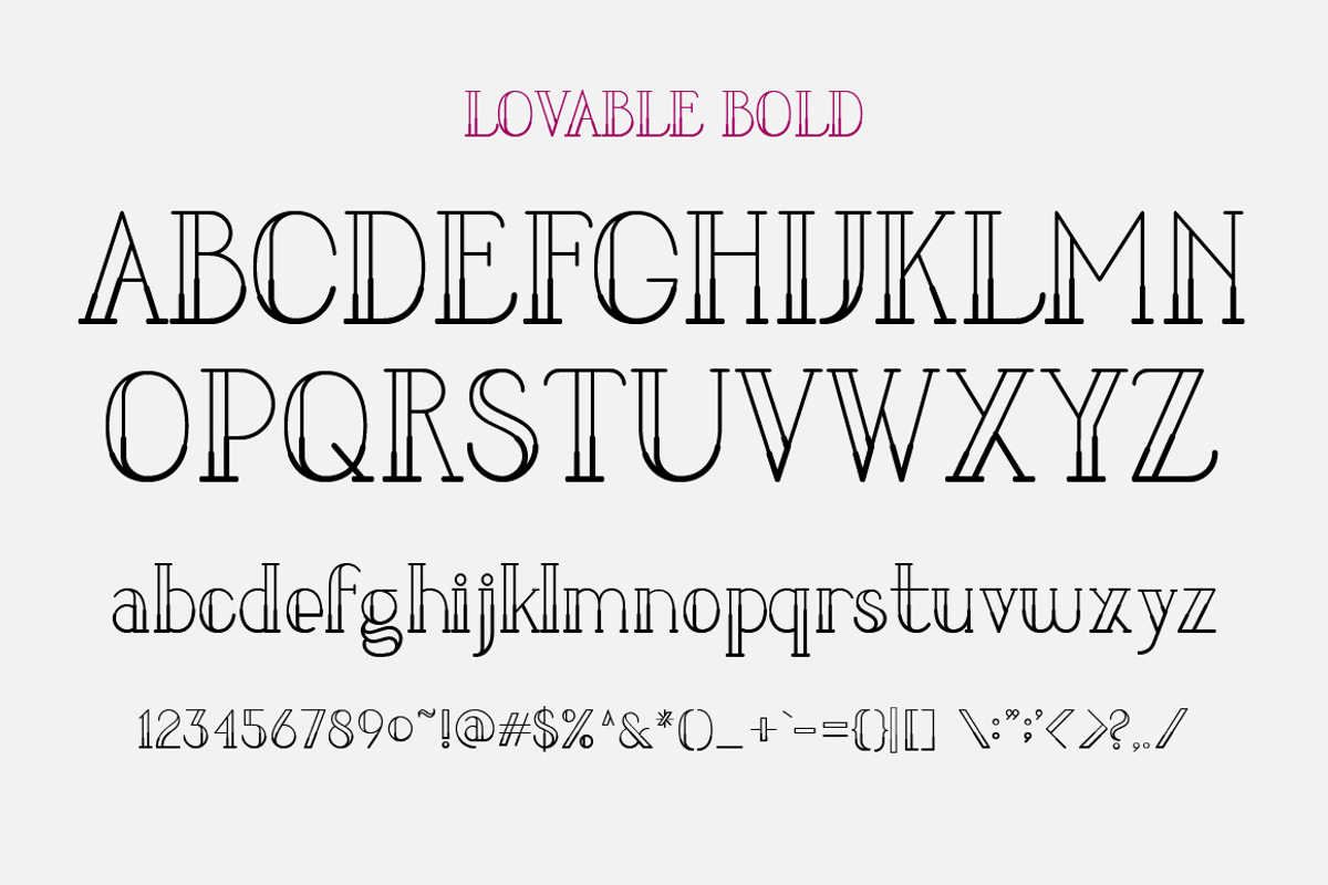 LOVABLE FONT FAMILY preview 5