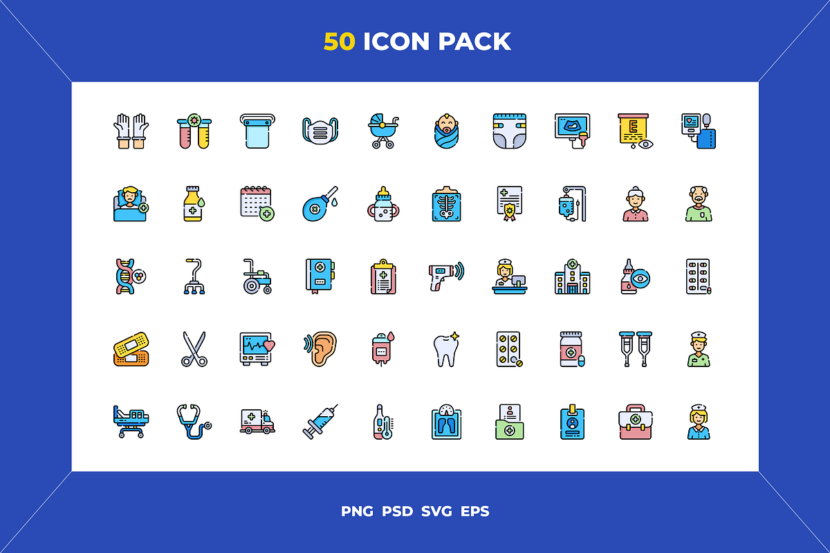 Nursing icons, an Outline Icon by Wencory