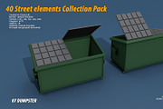 40 Street elements Collection Pack, an Architecture 3D Model by multimedia4ds (Thumbnail 14 of 70)
