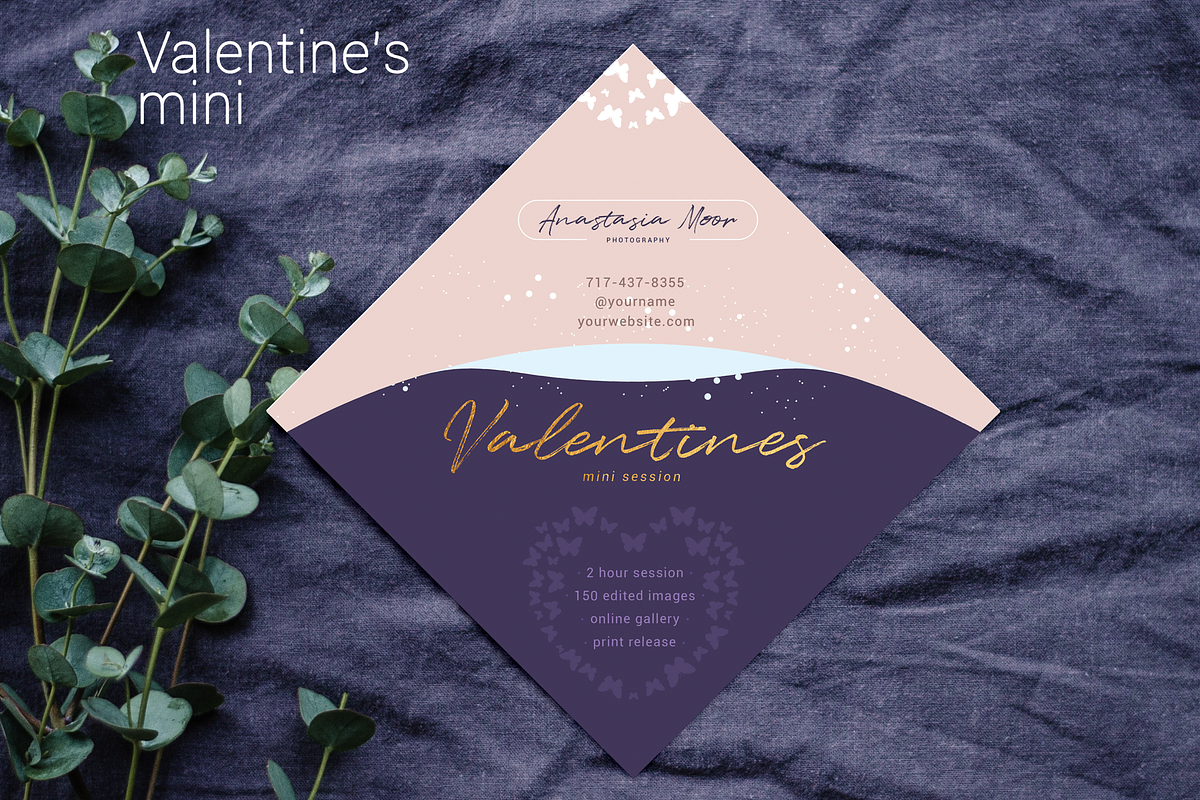 Purple Gift Certificate Template, a Card Template by ArealPro (Photo 5 of 7)
