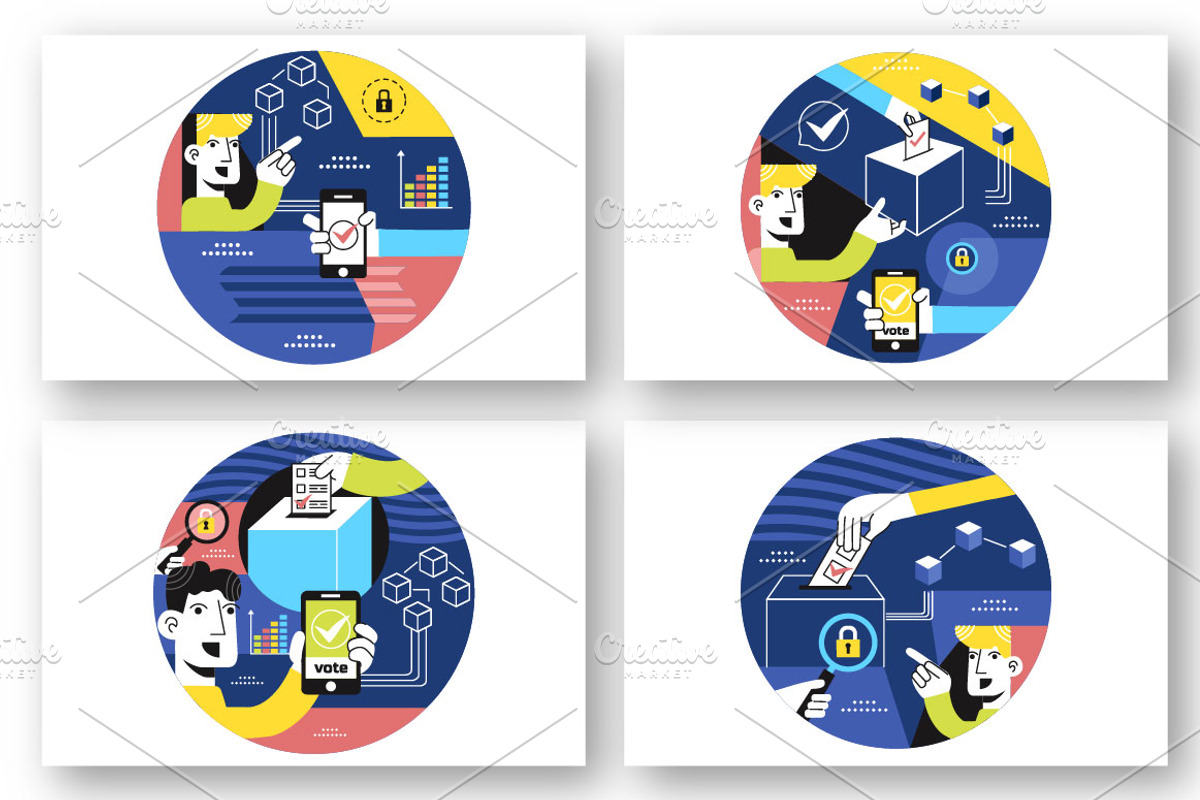 10 Blockchain Voting System, a Person Illustration by denayunebgt (Photo 2 of 4)