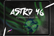 Astro 46 | Procreate Brush Kit, a Brush Add-On by Rachel McBride Creative (Thumbnail 1 of 14)