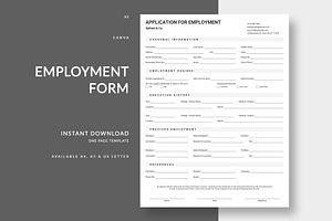 Application For Employment Vol. 05