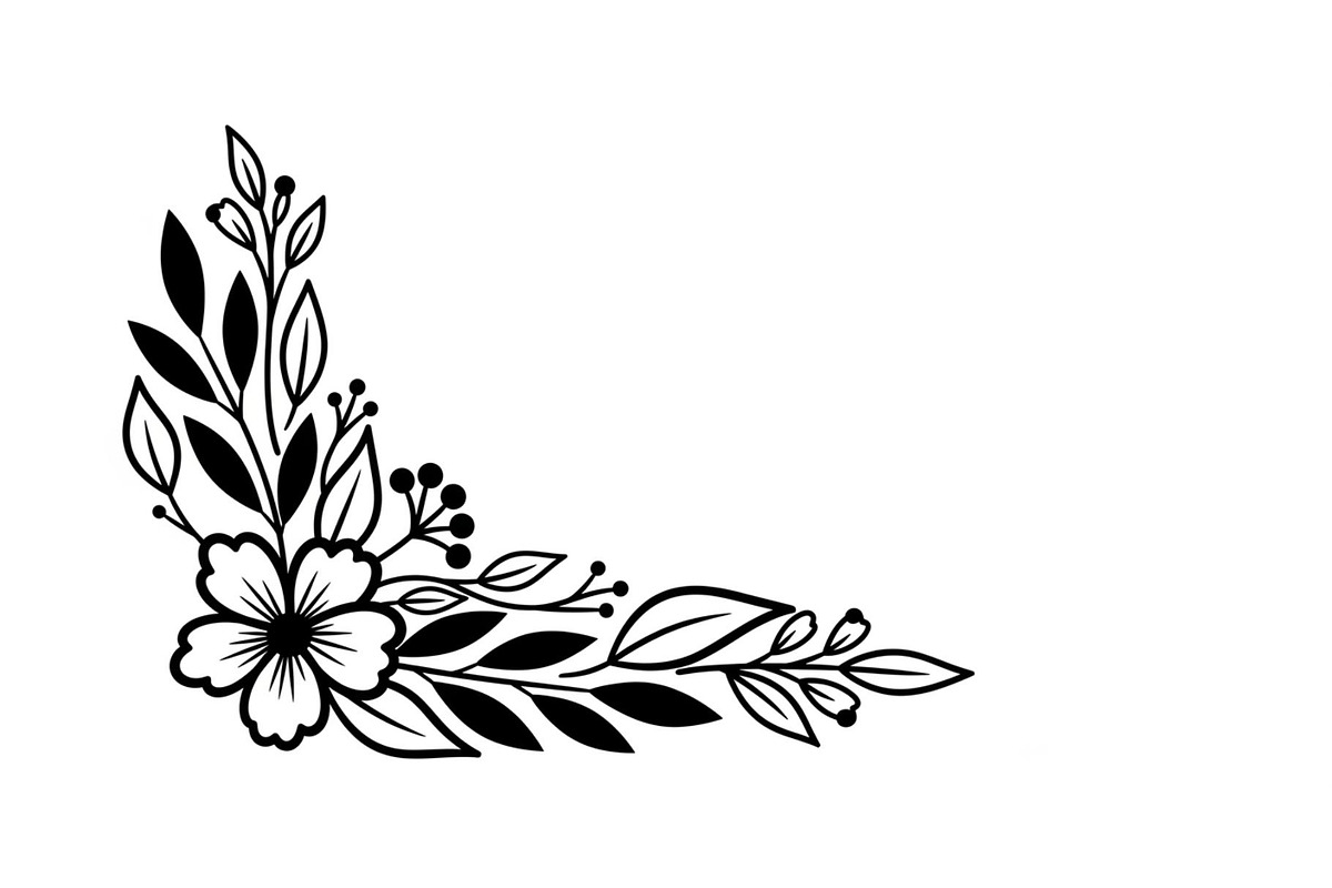 Floral Corner Ornament Clipart Bundl, an Illustration by Creativeshirt (Photo 35 of 48)
