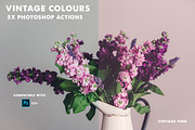 Vintage Colours PS Actions, an Action Add-On by MelanthaGraphics (Thumbnail 1 of 7)