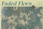 Faded Flora: watercolor botanicals, a Background Graphic by alenaganzhela (Thumbnail 1 of 7)