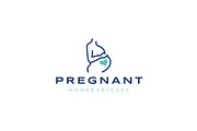 Pregnant icon template illustration, a Branding & Logo Template by Dyn Studio (Thumbnail 1 of 2)