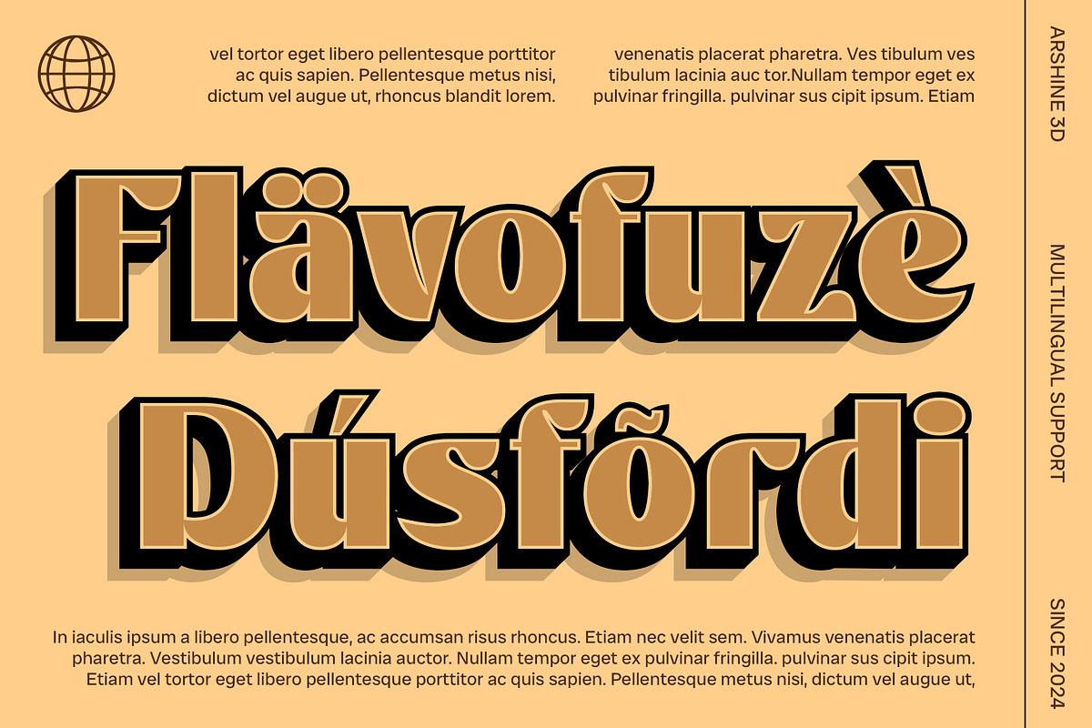 Arshine 3D, a Sans Serif Font by Craft Supply Co. (Photo 4 of 8)