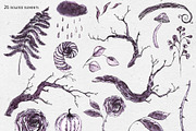 Creepy Halloween Clipart, a Seasonal Illustration by Depiano (Thumbnail 2 of 10)