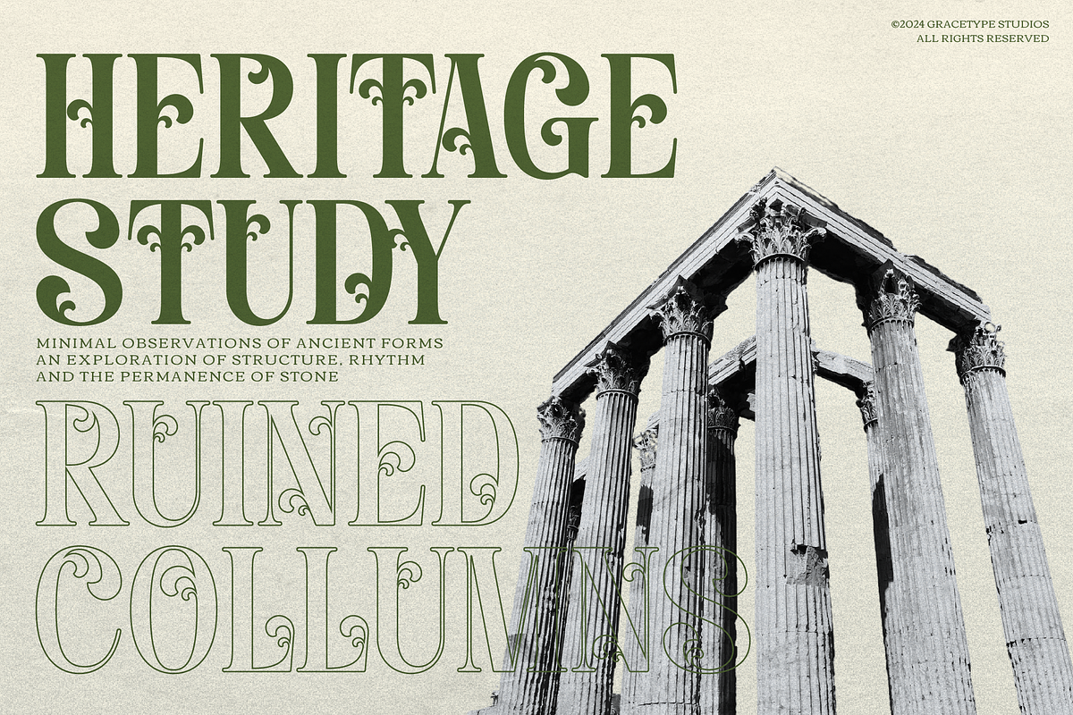 Davenor | Display Serif Font, a Serif Font by gracetype_studio (Photo 4 of 11)
