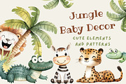 Safari Nursery Art and Patterns, an Animal Illustration by The Best Digital Plaza (Thumbnail 1 of 9)