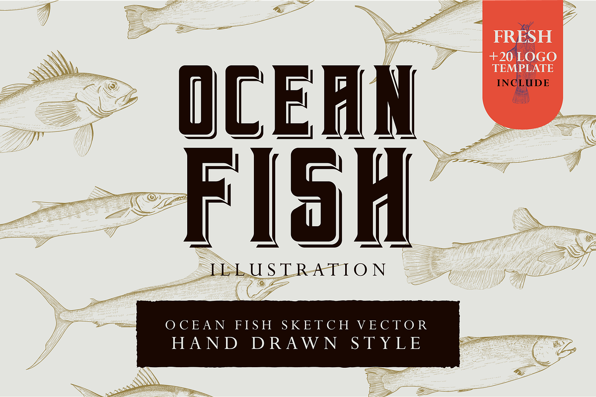 Ocean Fish Logo Vector, a Branding & Logo Template by AtasLayar