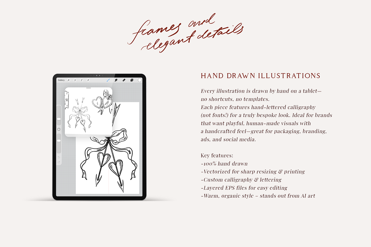 Vintage Frames. Whimsical wedding, a Decorative Illustration by Summer Nightingale Art (Photo 12 of 13)