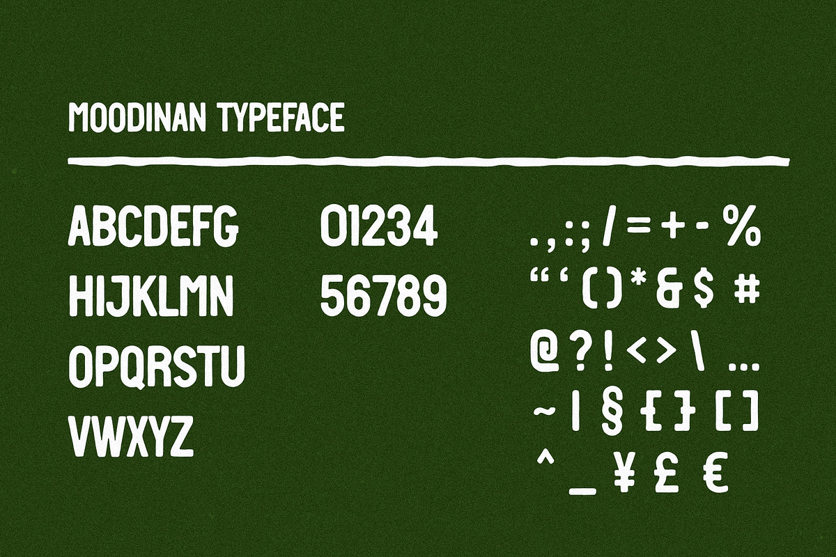 MOODINAN TYPEFACE, a Sans Serif Font by Naturaworks Creative (Photo 2 of 4)