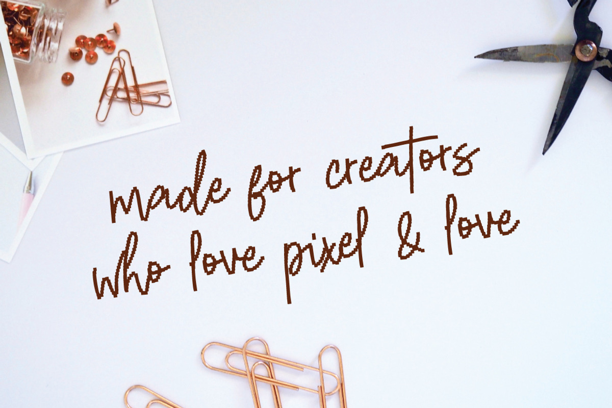 Hanzera – Unique Pixel Signature, a Handwritten Font by tebaltipislab (Photo 6 of 11)