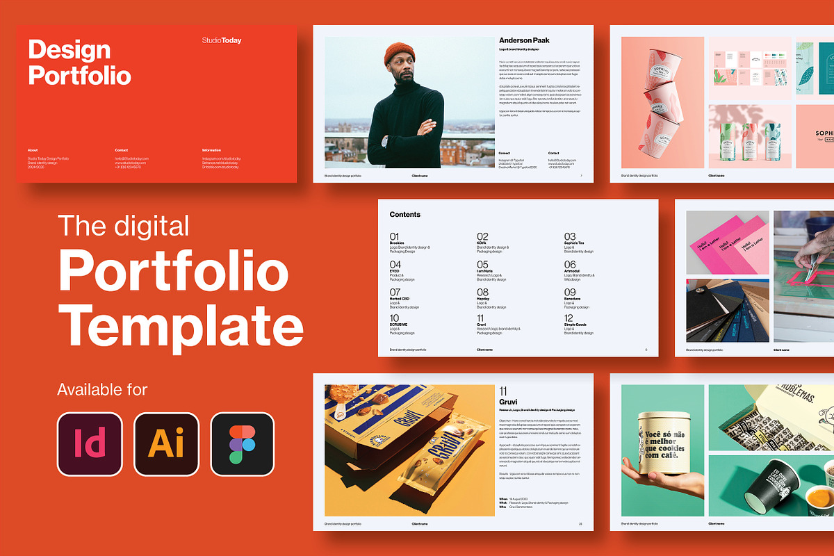 Portfolio Template, a Presentation Template by Typefool's Shop (Photo 1 of 11)