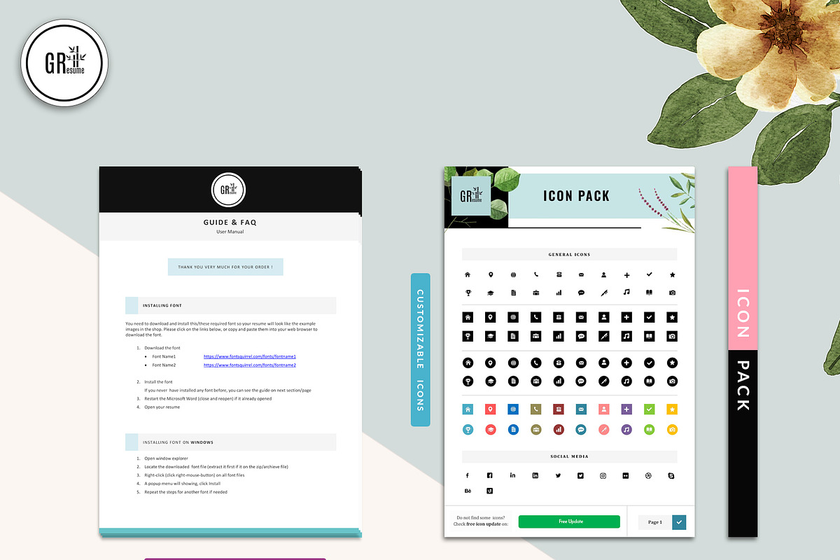 Professional Resume Template - Word, a Resume Template by GResume (Photo 5 of 7)