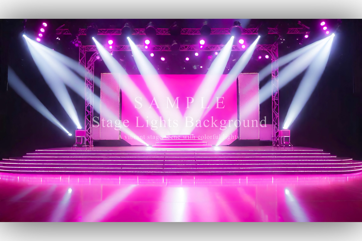 15 Stage Lights Background, a Background Graphic by NOMO DESIGN (Photo 3 of 16)