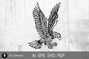 Eagle Illustration Svg