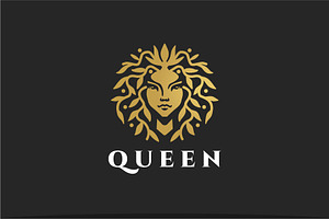 Queen Nature Logo Template