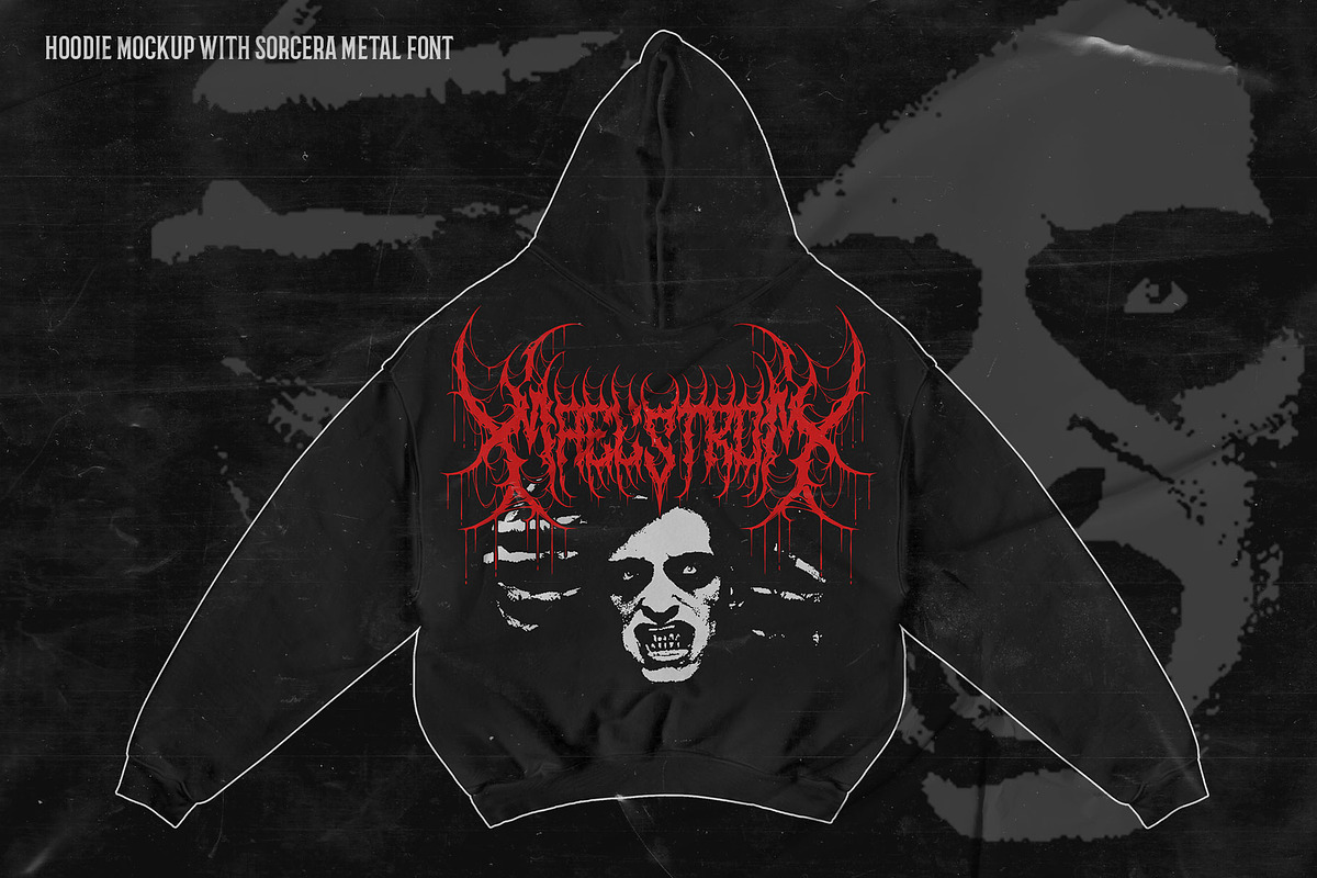 Sorcera Death Metal Font, a Blackletter Font by Fonday Studio (Photo 9 of 19)