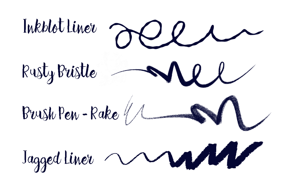 Photoshop Inking Brushes preview 7