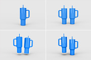 Tumbler Mockup - 6 views, a Cups & Container Mockup by Illusiongraphic (Thumbnail 10 of 17)