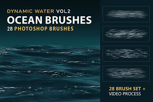 Dynamic Ocean Photoshop Brushes VOL2