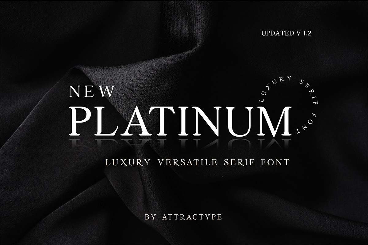 New Platinum - Luxury Serif Font, a Serif Font by Attractype (Photo 1 of 13)