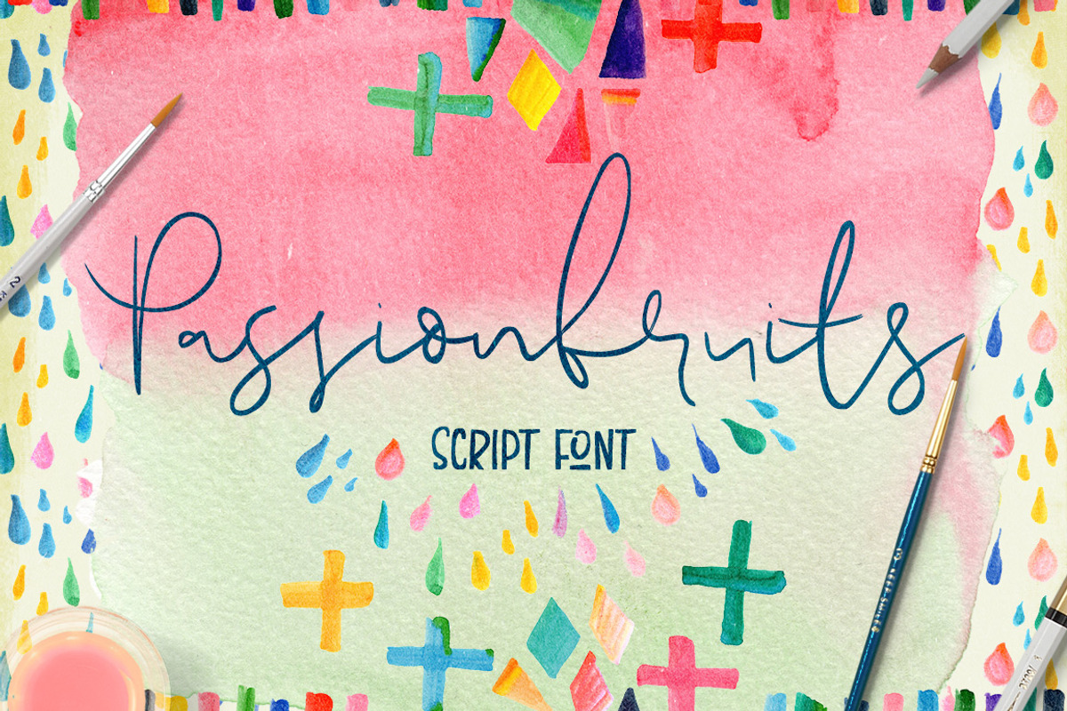 Font & Watercolor Bundle 92% OFF, a Font by Creativeqube Design (Photo 9 of 28)