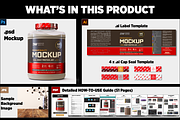 5lb Whey Protein Jar Mockup B3-Pro, a Packaging Mockup by Design Warlord (Thumbnail 14 of 16)