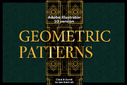 Art Deco vector patterns, a Pattern Graphic by Designnina Shop (Thumbnail 7 of 8)